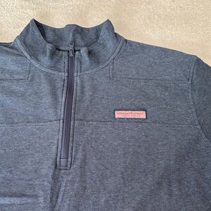 Vineyard Vines THE SHEP SHIRT Men's Navy Blue  Quarter-Zip Pullover Size XXL EUC